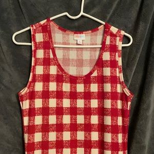 LuLaRoe Nikki Plaid with pockets